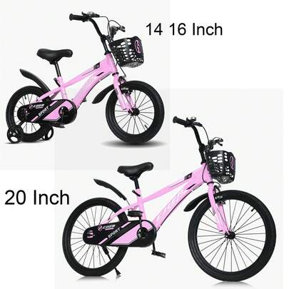 Kids Bike, 14 16 20 Inch Kids' Bicycles With Training Wheels/Kickstand For Boys And Girls Ages 3-12 Years, Sports Bicycle For Kids, Easy Assembly, Multiple Color Option