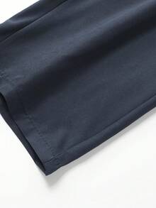 Plus Size Men's Lightweight Casual Pants - Breathable, Quick-Dry, Suitable For Sports & Fitness, Black Polyester, Machine Washable, Big Size