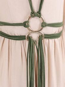 中世纪女士长绳环结腰带，北欧女巫腰结绳腰带，维京文艺复兴服装配饰万圣节 - A - 查看 12