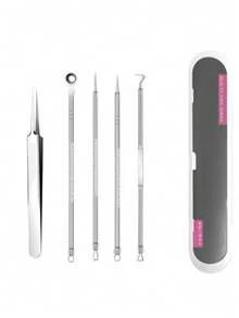 Loại bỏ mụn đầu đen ở mũi, Bộ dụng cụ loại bỏ mụn đầu đen 2025, Dụng cụ nặn mụn chất lượng cao, Nhíp loại bỏ mụn đầu đen có hộp, Dùng để loại bỏ mụn, Phù hợp cho cả nam và nữ. Hộp đựng bộ dụng cụ làm sạch da mặt, Dụng cụ thiết yếu cho việc chăm sóc da và trang điểm, Quà tặng đầu năm học, Quà tặng Giáng sinh. - Nhiều màu - Xem 17