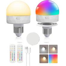 2sets Gold/Black Rechargeable Battery Driven Wall Lights With A 15 Color Temperature Adjustable Remote Control, Battery Powered Non Hard Wired Wall Lights For Bedroom, Farmhouse, Bedside Reading Lights