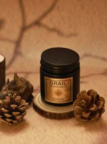 Matte Black Large Candle, Lavender/Sandalwood/Cedar/Jasmine/Red Rose Scented Soy Wax Candle, Unscented Frosted Glass Jar, Ideal Gift For Men & Women, Suitable For Dining Room, Bedroom, Bathroom, Study, Christmas, Thanksgiving, Christmas Eve, Mother's Day, Birthday