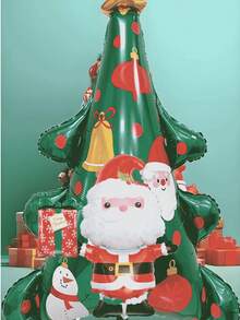 Paw Patrol 3 Styles Christmas Party Balloons, Versatile Atmosphere Decoration For Christmas Party, Photo Props, Made Of PET Material, Including Hugging Santa Claus, Large Reindeer, And Large Christmas Tree Balloons, Directly Create A Festive Atmosphere For Home Or Office