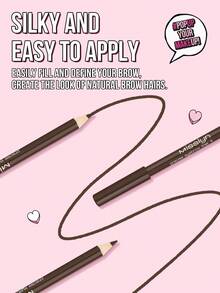 Misslyn Precision Eyebrow Pencil, Fills In Brows, Defines Brow Shape, Grooms Brows, Tames Unruly Hairs, High Color Payoff, Blendable, Effortlessly Fills And Shapes Brows For A Natural Look, Smooth Texture, Long-Lasting - Cruelty-Free - 04 Dark Sepia - View 4