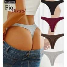 5-Pack Cotton Thong Panties - Đa dạng - Xem 1