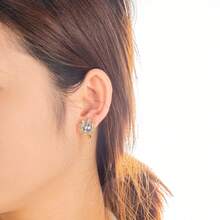 Pendientes de aro pequeños dorados para mujer, pendientes chapados en oro de 18K con circonita cúbica, pendientes de presión hipoalergénicos con diseño de corazón, pico y ojo malvado, pendientes delicados, regalo de joyería