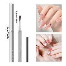 Nail Art Clean Up Brushes,Flat/Oval/Fine Angled Gel Nail Brushes,For Nail Art Design Painting DIY And Cleaning Polish Mistake On The Cuticles - Multicolor - View 4