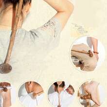 Martelo de Madeira Massageador de Batida para Costas, Martelo para Massagem, Bater e Relaxar para a Saúde Corporal