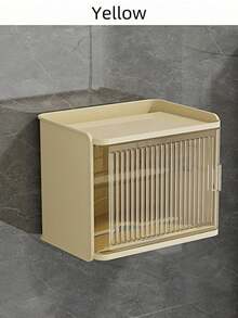 صندوق أنسجة الحمام أبيض/أصفر قطعة واحدة. إنه مقاوم للتسرب، لا يحتاج إلى تقشير، مقاوم للماء، ويمكن تركيبه على الحائط لتخزين ورق الحمام. صندوق نسيج شفاف. يوجد أيضًا صندوق تخزين مناديل مبللة للحمام، ورفرف ورقي مثبت على الجدار، وصلصة أنبوب الحمام، وملحقات الحمام