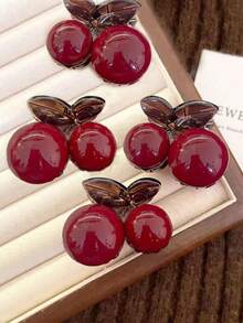 2 chiếc kẹp tóc nhỏ xinh hình quả anh đào đỏ, kẹp tóc hình quả anh đào đỏ, kẹp tóc mái lệch để buộc tóc đuôi ngựa, quà tặng nhỏ cho ngày lễ tình nhân, phụ kiện tóc thời trang kẹp tóc hình quả anh đào đỏ, phụ kiện mùa thu, kẹp tóc mùa thu, phụ kiện mùa đông cho trang phục đi nghỉ dành cho phụ nữ - Nhiều màu - Xem 18
