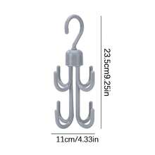 1/2pcs Tank Top Hanger, Durable Plastic Hangers, Swivel Belt Hanger Hooks, Designed For Hanging Tank Tops, Ties, Belts, Bags,Belt, Scarf Storage Rotary Four Claw Hook, Household Multifunctional Clothing Hat Hook, Multi-Function Rotating Hanger Hooks For Clothes, Bags, Belts, Scarves, Ties Storage Rack,Bathroom Accessories