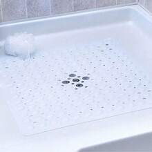 1pc Square Anti-Slip Massage Bath Mat, Waterproof PVC Material With Suction Cups, Non-Slip Bathroom Tub Mat - Multicolor - View 16