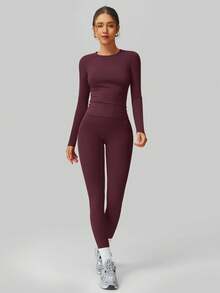 NcmRyu 1 套女式弹力紧身骑行服、舞蹈服、健身服、瑜伽运动服