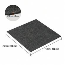 Carpet Tiles Peel And Stick, 12" X 12" Squares Self Adhesive Carpet Floor Tile, Soft Padded Carpet Tiles, Easy Install DIY For Bedroom Living Room Indoor Outdoor (12 Tiles, Dark Gray) - Màu xám đen - Xem 10