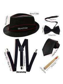 D EXCEED 2/3/4/5/9 件 1920 年代男士配饰 大佬盖茨比贝雷帽 帽子 咆哮的 1920 年代男士服装配饰