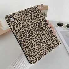 1 件豹纹印花 - 时尚狂野的保护性对开式桌面保护套 - 非常适合大胆时尚风格的爱好者，带笔架，兼容 iPad 10.9/10.2/ Air 5th Gen/Pro11/10th/9.7/Air 2/iPad（7th Gen）/ iPad（8th Gen）/ iPad Air 4/5/iPad Pro 11/iPad 10th 代 10.9 英寸 2022 智能保护套/iPad Air 13(M3 2025)/iPad Air 11(M3 2025)/iPad Air 11(M3 2025)/iPad 11(A16 2025)/Galaxy Tab S10+/S9/A9，自动睡眠/唤醒功能 - 彩色 - 查看 5