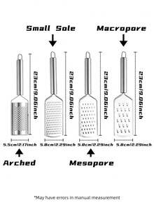 1 件装多功能便携式不锈钢柠檬刨丝器和奶酪磨碎器 - 非常适合手动磨碎姜和切丝蔬菜 - 创意厨房小工具，适合家庭烹饪 - 彩色 - 查看 7