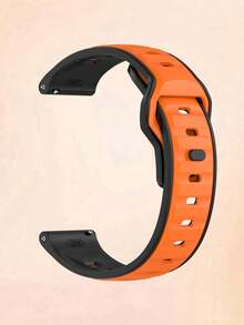 Dây đeo đồng hồ silicon 20mm/22mm tương thích với Samsung Galaxy Watch 7 FE 6 5 4 40mm 44mm / Samsung Watch 5 Pro 45 44mm / Samsung Watch 6 43mm / Samsung Watch 4 Classic 46mm, Dây đeo silicon chống nước, chống mồ hôi, thích hợp cho nam và nữ, thích hợp cho đồng hồ , đồng hồ, đồng hồ Garmin, màu đen và cam - Nhiều màu - Xem 3