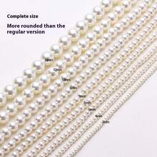 [Multiple Sizes] Pearl Beads 2mm-16mm, 16 Inches/Strand | High Quality Near-Round Shape, Strong Luster, Scratch-Resistant | DIY Jewelry Making Materials, Handmade Jewelry Accessories - White - View 14