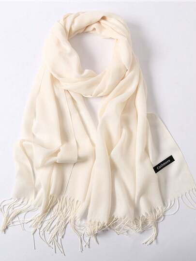 1户外经典纯色防风披肩时尚中性薄围巾适合空调房冬秋季超大围巾