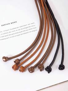 1pc Women's Thin Waist Belt, Adjustable Tie Waist Cord, Fashion Cinch Waist Casual Elegant Decorative Solid Color PU Leather Belt