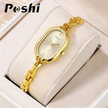 1pc Casual Fashion Bracelet Strap Women's Quartz Watch, Minimalist Luxury