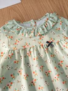 3 件套女婴春秋装，长袖上衣、裙子和头带