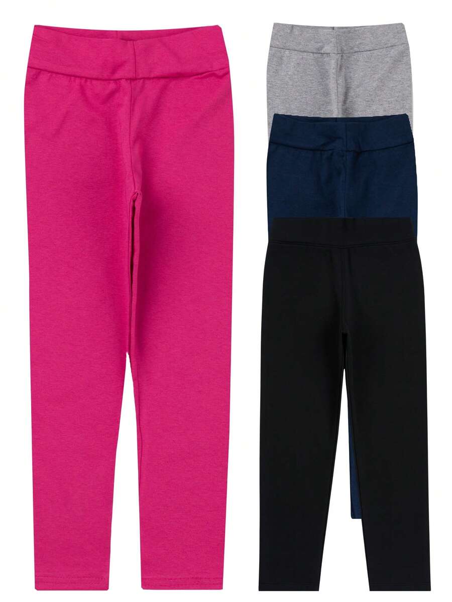 Plain Children's Leggings, Girls' Youth, Assorted, Sizes 1 To 16, Comfort And Style, Cotton Legging Pants - Nhiều màu - Xem 1
