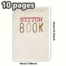 DIY Sewing Book, Embroidery Sewing Book, Embroidery Book, Sewing Book, Beginner Adult - White - View 5