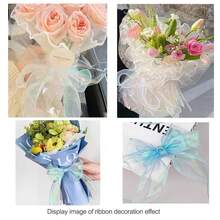 1pc Luxury Bowknot Decorative Satin Ribbon - Suitable For: Bouquet Wrapping, Gift Wrapping, DIY Rose Flower Materials, Christmas Decoration, Wedding Decoration, Crafts, Parties, Holidays, Artificial Flowers, Gifts, Cake Gift Packaging Supplies Ribbon, Autumn Decoration, Holiday Decorations (10 Yards/Approx. 9.1m Length, 4cm Width/Roll = 1pc)