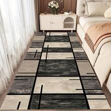 1 szt. Mata dywanowa Crystal Velvet do przedpokoju, antypoślizgowy długi dywanik, chłonna, antypoślizgowa mata dywanowa w nordyckie wzory geometryczne