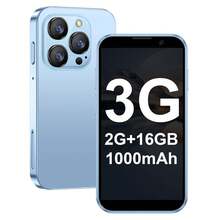 [Mini Smartphone ] Mini Phone | 3.0 Inch HD Touch Screen,  Android Phone For Students, Quad Core , Face Recognition, 2GB+16GB - Best Gift , Holiday & Birthday (Blue/Black/Pink).Phone Camera.Halloween Gift. Christmas Present. - Blue - View 1