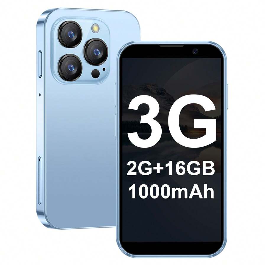 [Mini Smartphone ] Mini Phone | 3.0 Inch HD Touch Screen,  Android Phone For Students, Quad Core , Face Recognition, 2GB+16GB - Best Gift , Holiday & Birthday (Blue/Black/Pink).Phone Camera.Halloween Gift. Christmas Present. - Blue - View 1
