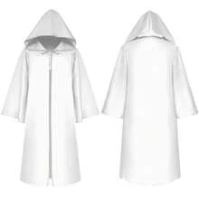 Carnival Halloween Festival Party Cosplay Costume, 2025 New Cosplay Costume Cosplay Grim Reaper Cloak Medieval Cloak, Stage Performance Costume Halloween - 星戰披風-白色 - 查看 1