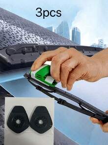 雨刮臂孔保护垫2，汽车前雨刮器保护罩，通用挡风玻璃雨刮器孔盖，汽车外部配件