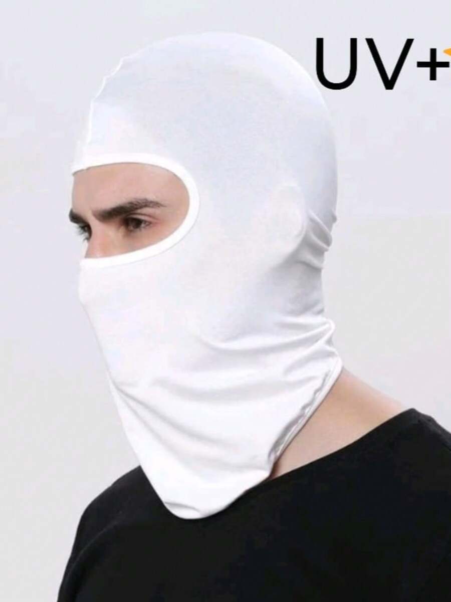 Kit With 2 Unisex Thermal Balaclava Caps Face And Head Protection Breathable Second Skin Mask For Sports, Motorcycling, Running, Cold And Wind - White - View 1