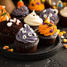 Stropi de Halloween, stropi cu tematică de monștri pentru decorarea torturilor, amestec de stropi de zahăr cu confetti comestibile cu ochi de bomboane, bomboane de copt în vrac pentru decor de tort, cupcake, biscuiți, decorațiuni de înghețată, temă înfricoșătoare de Halloween, trucuri sau tratații, consumabile pentru petrecere
