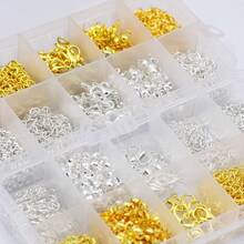 150 件龙虾扣跳环套装，包括 100 件闭合跳环 + 50 件龙虾扣，金银色合金珠宝连接器适用于 DIY 女士手链项链制作 - 一袋 - 查看 5