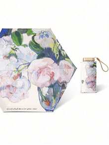 1 pièce Mini parapluie pliant, imperméable, protection UV, parapluie de voyage polyvalent, compact et portable