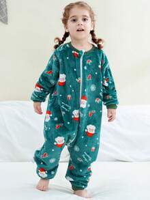 MICHLEY 1号婴儿卡通圣诞睡袋，长袖拉链款，可爱舒适，男女通用设计，适合日常使用，秋冬季 - 彩色 - 查看 6