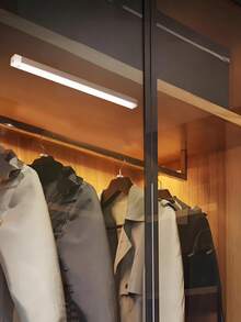 1个USB充电式LED人体感应灯，橱柜衣柜灯，无线LED夜灯，楼梯背光灯，可充电，适用于房间、厨房、厨房配件、衣柜、楼梯、走廊和橱柜，厨房装饰，卧室装饰，卧室，灯具，灯光，房间装饰，感应灯，厨房灯，电池壁灯，吸顶灯，电池灯，圣诞节，万圣节，LED灯，壁灯，壁灯，卧室灯，电池容量：150mAh、200mAh、350mAh，10/20/30/50厘米可选 - 櫥櫃燈條 - 查看 3