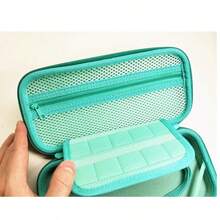 Estuche para NlNTENDO Switch Switch Lite y Switch OLED | Diseño Hoja Verde | Funda Rígida Protectora Compatible con Switch Switch Lite y Switch OLED - verde menta - Ver 5