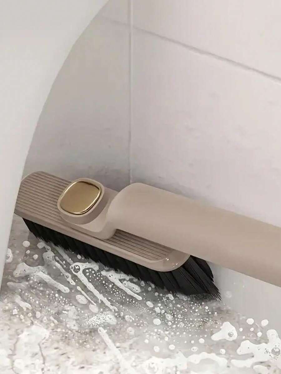 1 件重型二合一清洁刷，360° 旋转头和 V 形接头 - 双重清洁模式（旋转/静态），防滑手柄 - 浴室、厨房、淋浴、水槽洗涤器 - 耐用塑料结构，可去除顽固污渍