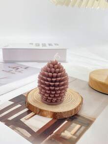 1pc Pine Cone Shaped Scented Candle, Fragrant Candle, Gift, Holiday Candle, Scented Even Unlit, Decor For Study Or Living Room, Holiday Gift, Creative Decor, Photography Prop Home Decor Christmas Decorations Room Decor Christmas, Christmas Gifts - Multicolor - View 10