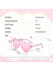 10/12 Peças - Óculos Sem Aro em Formato de Coração, Óculos em Formato de Coração, Óculos Sem Armação em Formato de Estrela de Cinco Pontas, Uma Ampla Variedade de Óculos Transparentes Verdes para Lembrancinhas de Festa, Perfeito para Festas na Piscina e na Praia, Festas de Verão. Óculos Transparentes em Formato de Coração para Festas, Festa de Feriado