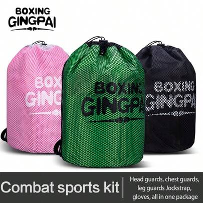 GINGPAI Bolsa de gran capacidad para boxeo/MMA/Taekwondo, mochila impermeable para hombres y mujeres