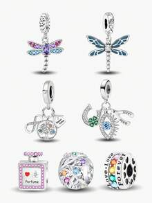 1Pc Fashionable Perfume Collection Charm Bead Fit For Women Bracelets Bangles DIY Jewelry Making And Daily Outfit Matching Jewelry Decoration For Girls