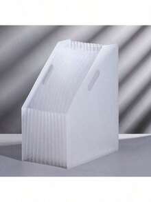 1 件便携式手风琴式文件袋，A4 多层学生试卷文件夹，PP 分类收据收纳盒，带 13 个口袋，适用于整理学生考试材料和办公文件存储，桌面垂直试卷架大容量收纳架，用于学校用品，返校 - 彩色 - 查看 10