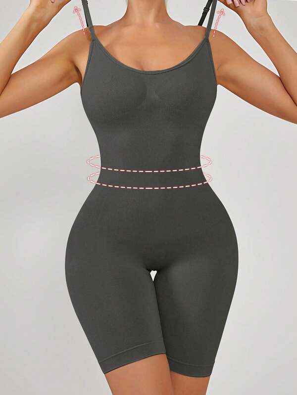 2025 Women's Tights Suspender Body Shaping Bodysuit Seamless Hip Lifting Body Shaping Belly Belt Postpartum Body Belt Solid Color Belly Slimming Pants Yoga Corset Casual Simple Home