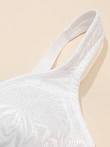 Wingslove Plus Size Women Full Coverage Unpadded Comfortable Shaping Wireless Bra - White - View 8